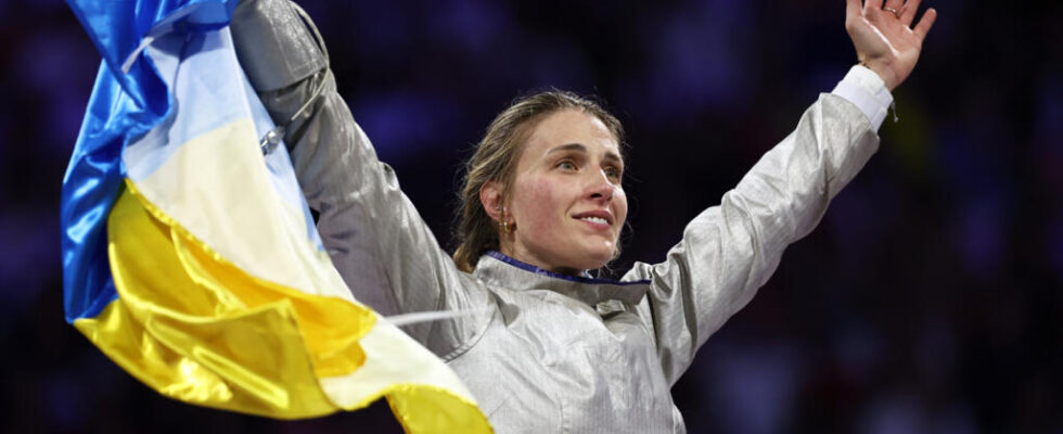 Olga Kharlan gold medalist and symbol of Ukrainian resistance