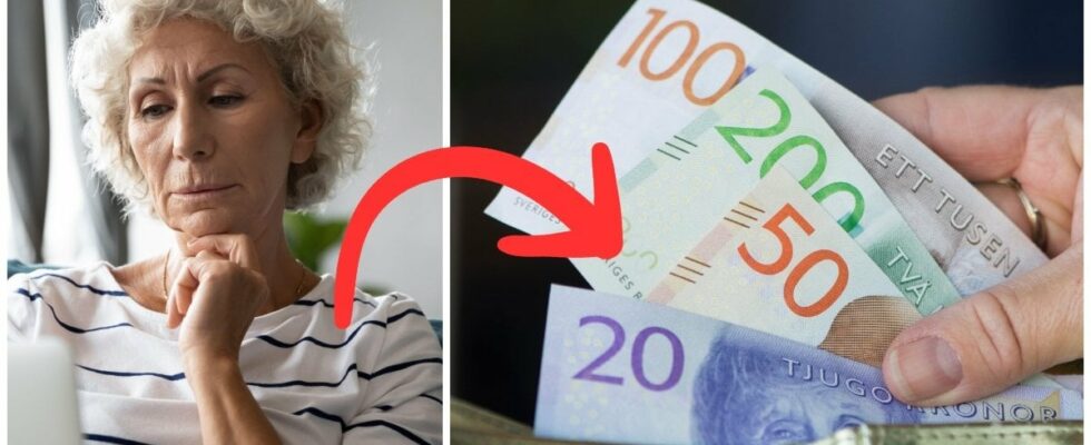 SEK 1000 less per month – the average pension is