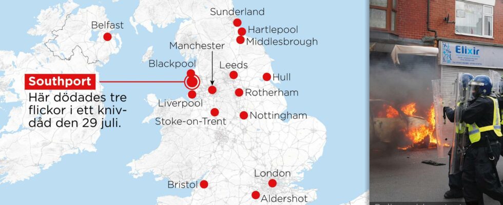 The riots in Britain this has happened