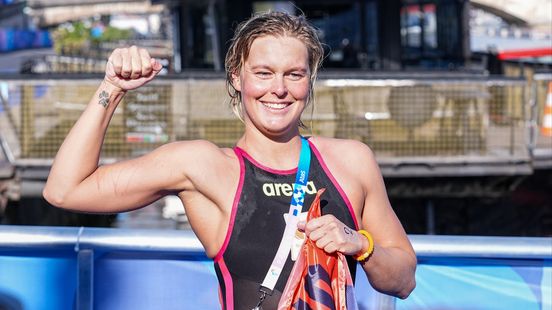 Van Rouwendaal regains Olympic title in 10 kilometer open water swimming