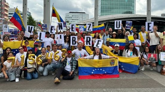 Venezuelans protest in Utrecht against election results We are the