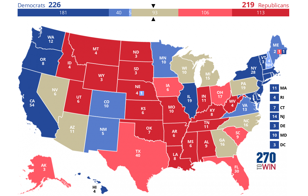 how she stands up to Donald Trump in the polls