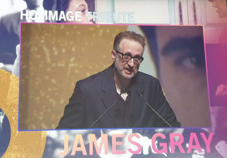 A tribute was also paid to New York filmmaker James Gray.