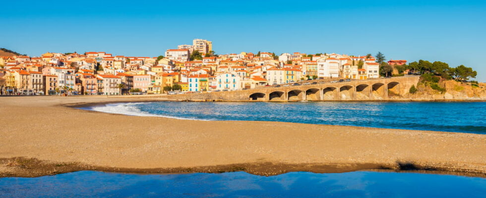 Banyuls sur mer a small quiet fishing port in the Pyrenees