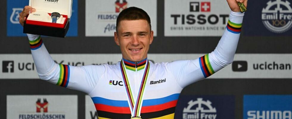 Belgian Remco Evenepoel retains his time trial title