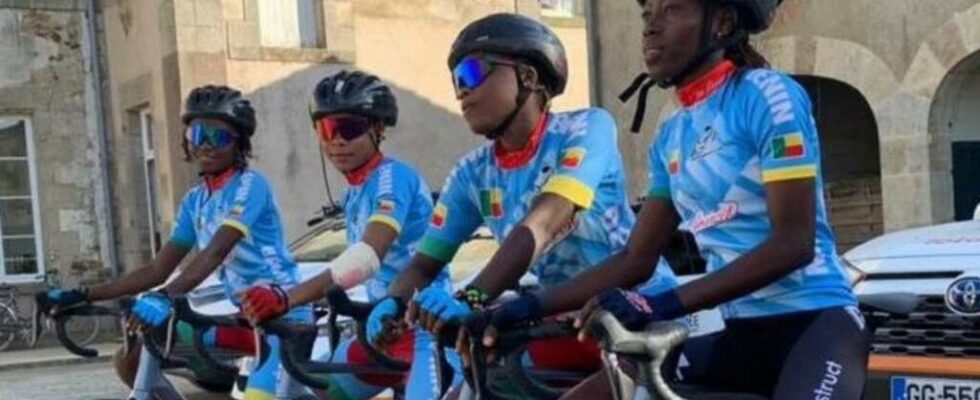 Beninese Hermione Ahouissou from rollerblading to the World Cycling Championships