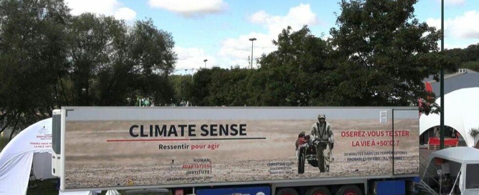 Entering the future a 50°C cabin to test global warming