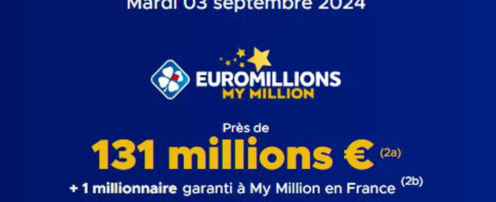 Euromillions FDJ result the draw for Tuesday September 3 2024