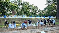 Floods in Central Europe decreasing flood peak in Poland today