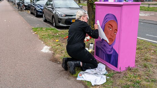 From ugly gray cabinet to pink artwork Its not political