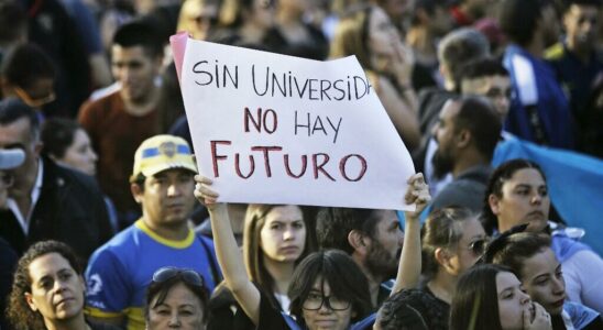 In Argentina teachers demonstrate suffocated by budgetary austerity