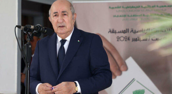 Outgoing President Abdelmadjid Tebboune re elected with 9465 of the vote