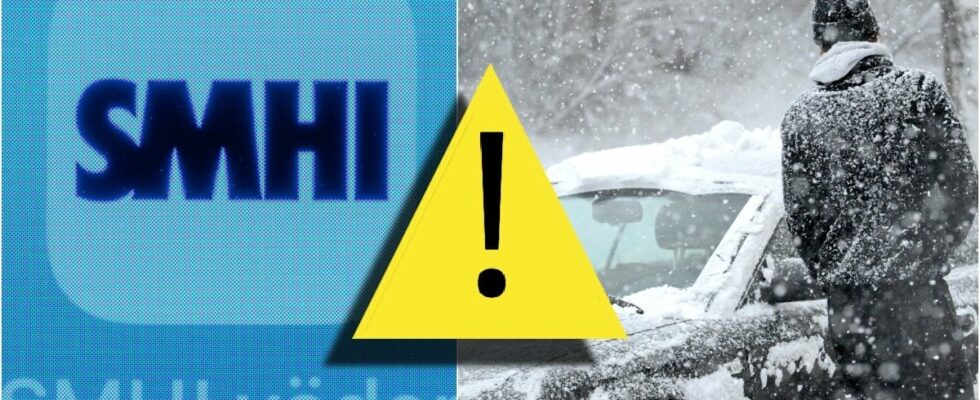 SMHI warns of heavy snowfall issues yellow warning