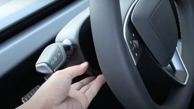 Tesla Model 3 Gets Gear and Signal Lever That the