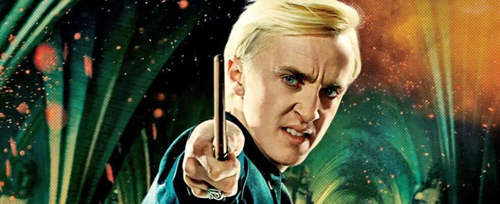 Tom Felton shows picture of Draco Malfoy as you never