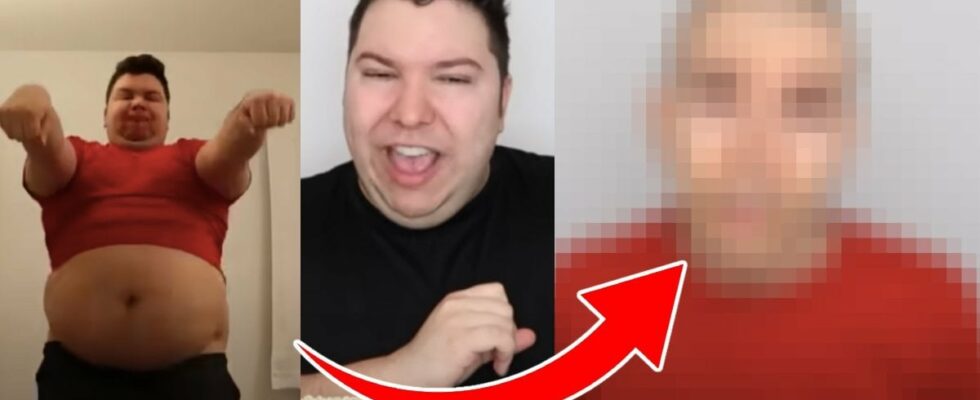 YouTube star lost over 110 kilos – on the sly