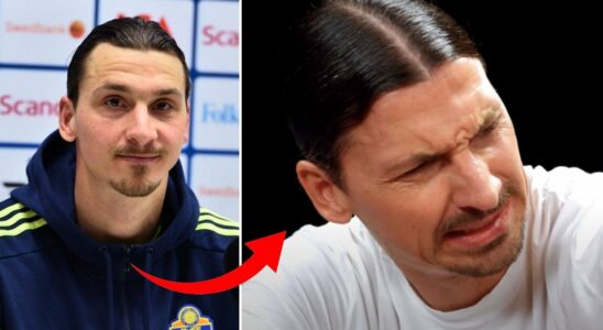 Zlatan in pain throws himself on the floor in