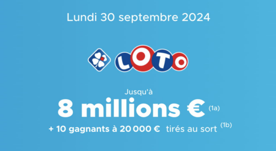 the draw of this Monday September 30 2024 8 million