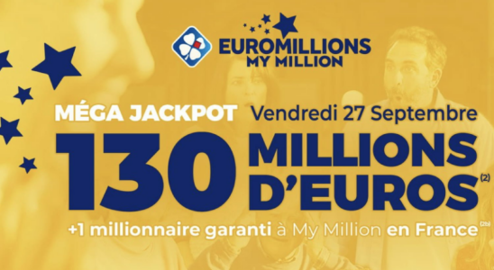 the draw on Friday September 27 2024 130 million euros